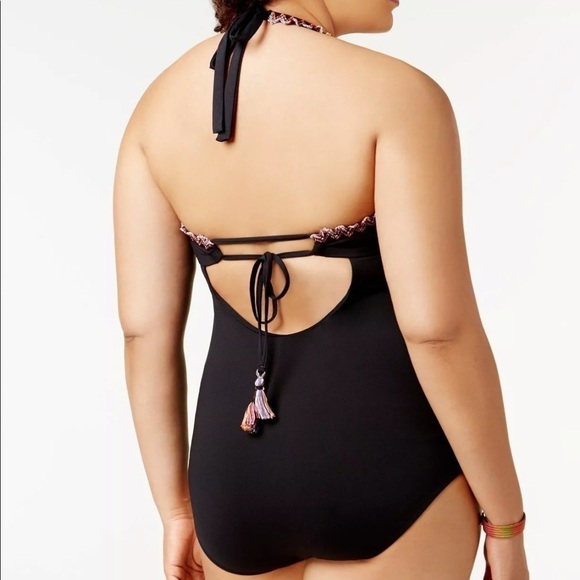 BECCA Plus Size Mardi Gras One Piece Swimsuit - Picture 2 of 5